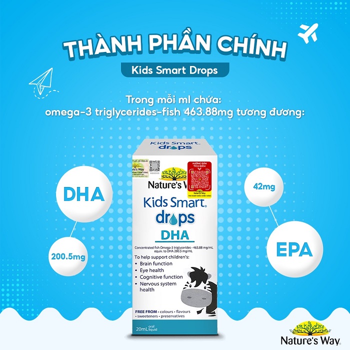 DHA Nature's way dạng giọt có tanh không